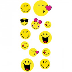 Papeterie sticker smiley (lot de 24)