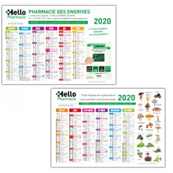 Calendrier illustré A4 avec photos personnalisées