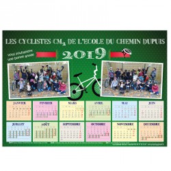 Calendrier A4   Recto   Sans bloc