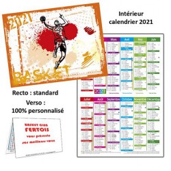 LOT DE 250 CALENDRIERS DE POCHE PERSONNALISES AU VERSO