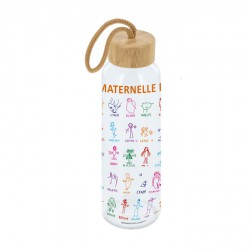 Bouteille Ecologique avec bouchon bambou