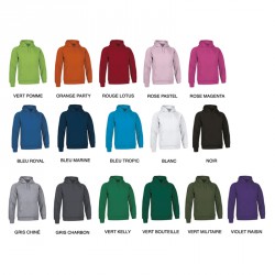 Sweat Capuche Personnalisé - ROUGE