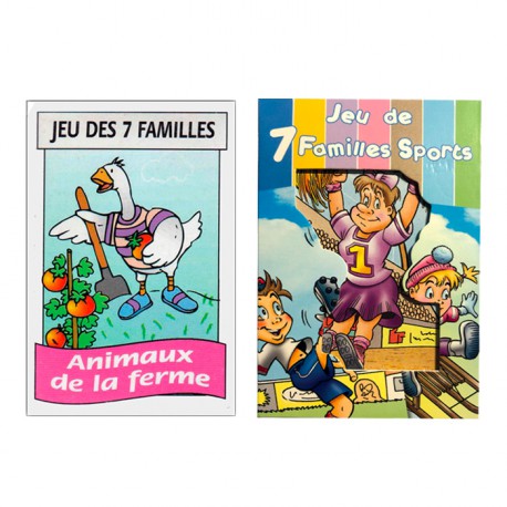 Jeu de 7 familles (lot de 12)