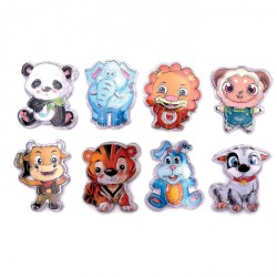 Flipper patience animal 7 cm (lot de 12)