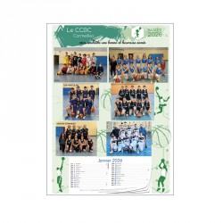 CALENDRIER EXPRESS RECTO AVEC BLOC - BASKET