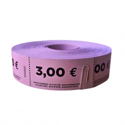 Tickets en rouleaux "3.00 €"
