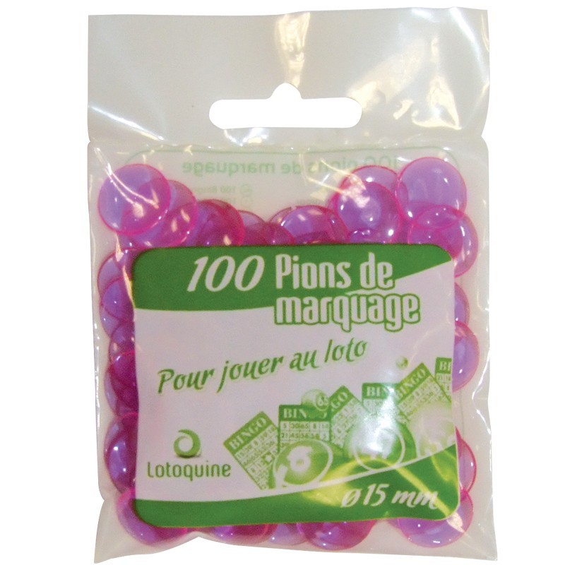 Sachet de 100 Pions de Loto, Jetons Marquage Loto