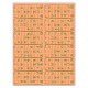 Plaques de 12 cartes de loto Bristol  (lot de 83)