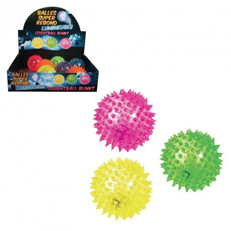 Balle picot lumineuse  (lot de 12)