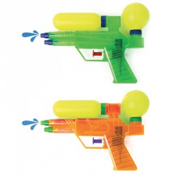 Pistolet à eau double jet 17 cm  (lot de 12)