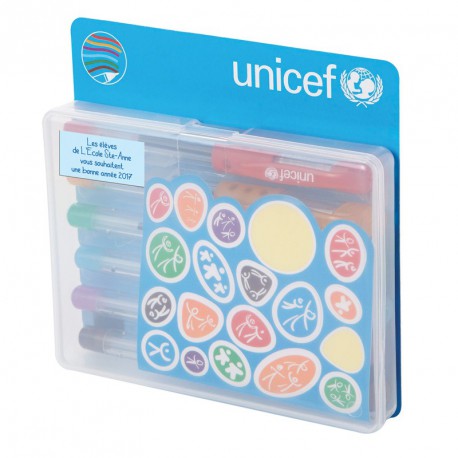Pochette de 6 mini stylos et stickers