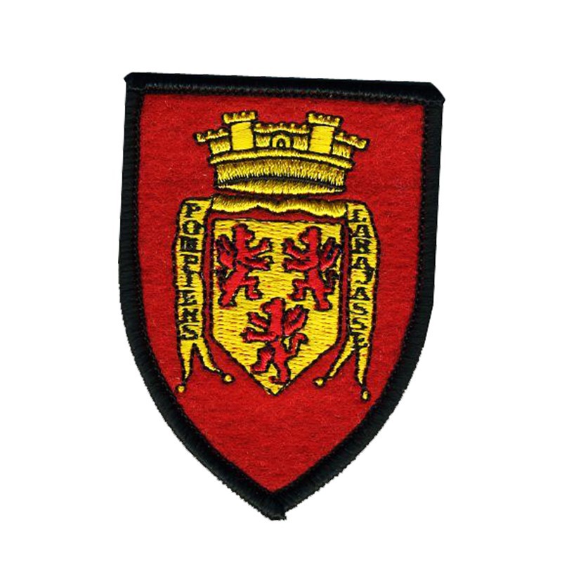 Écusson Brodé Fier D’être Vendéen - Patch Tissé 8x6,4 Cm, Dos Scratch, Fabrication Française
