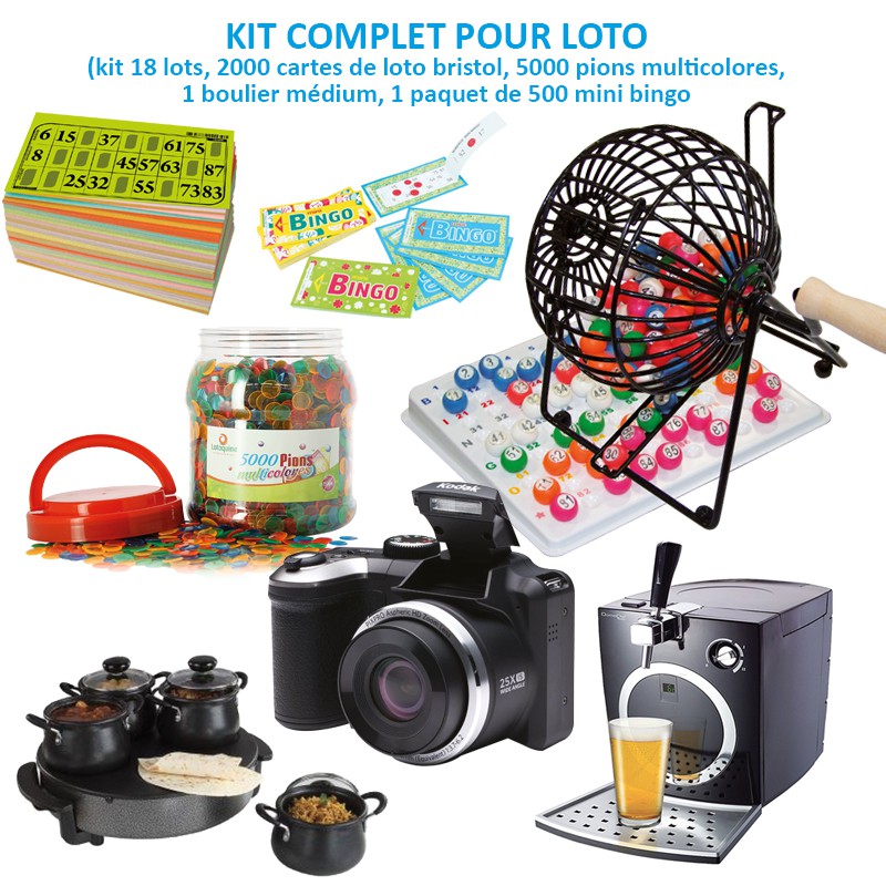 Kit Complet Loto, Kit Loto pour Association