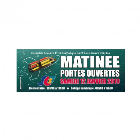 Bâche 2x0.80 mètres - PORTES OUVERTES