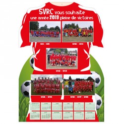 CALENDRIER MAILLOT SANS BLOC - FOOT