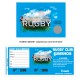 Tickets à Gratter ou Tickets à Souche  - Fond Rugby 2