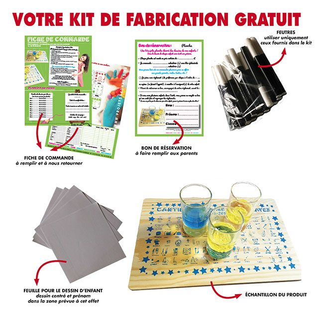 PLANCHA AVEC DESSINS D'ENFANTS